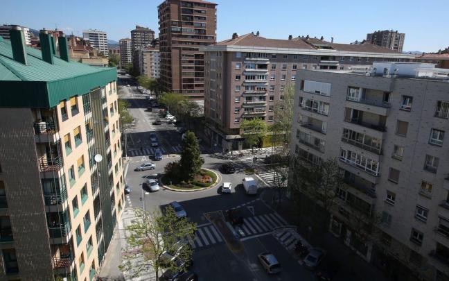 Vistas de la calle Iñigo Arista en Iturrama.