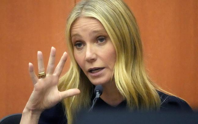 Gwyneth Paltrow, declarando en la sesión de este viernes del juicio. Gwyneth Paltrow, declarando en la sesión de este viernes del juicio.