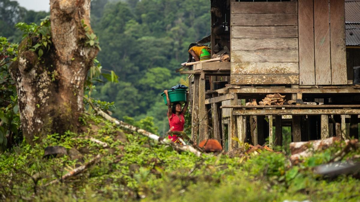 Una comunidad indígena en Colombia en una foto de archivo.
