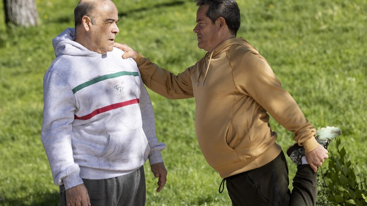 Antonio Resines y Jorge Sanz, en una imagen de la serie ‘Serrines, madera de actor’.