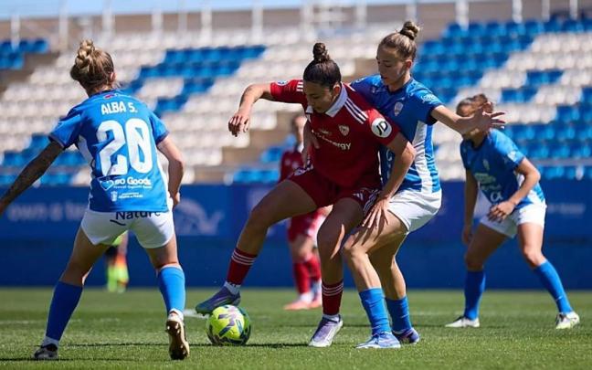 Un momento del partido.