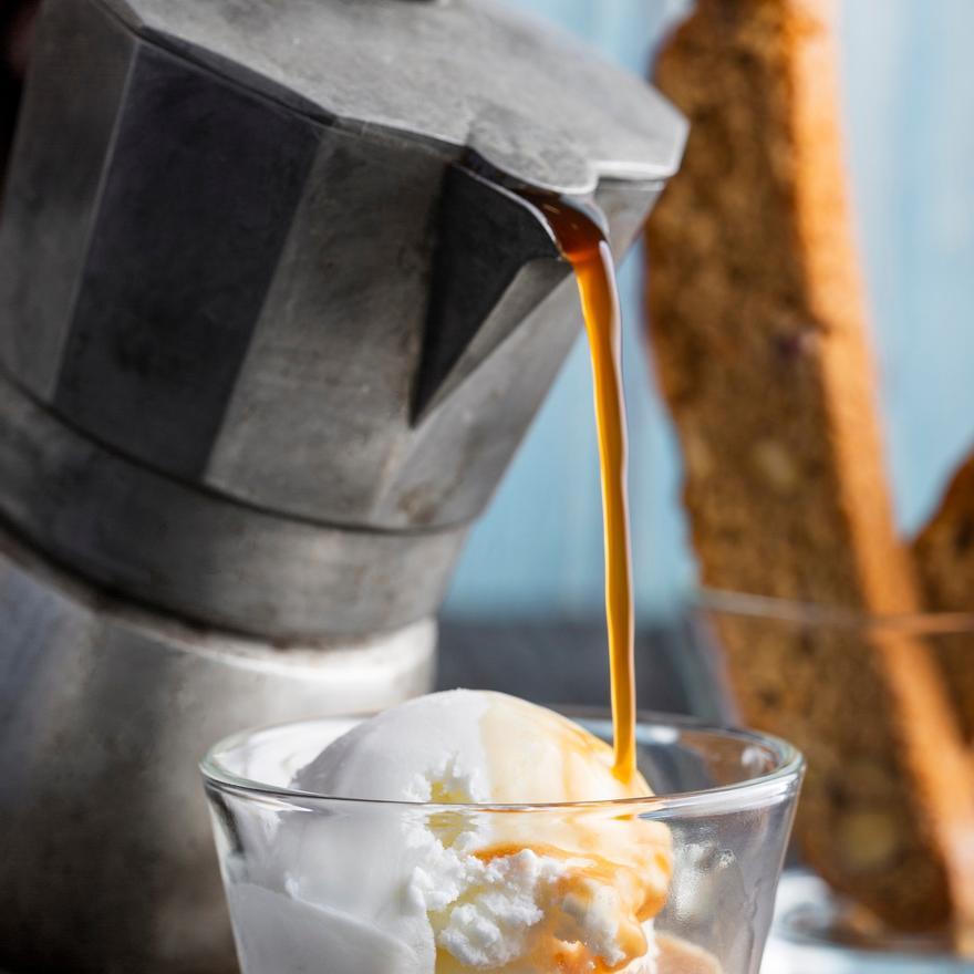 Café con helado.