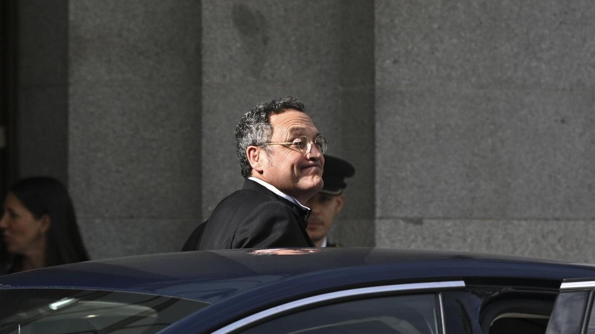 El fiscal general del Estado, Álvaro García Ortiz a su llegada este viernes al Tribunal Supremo