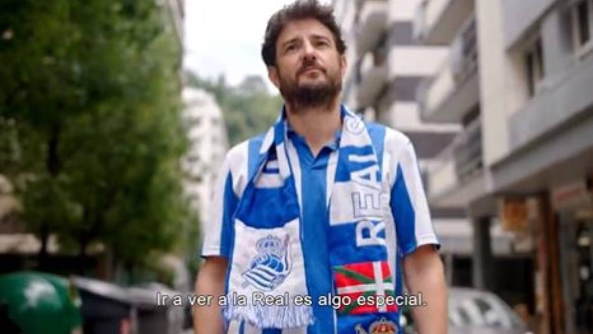 Gorka Otxoa en el documental 'El espíritu de la Real'. / MOVISTAR FÚTBOL