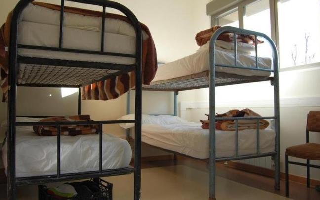 Interior de una de las estancias habilitadas para dormir