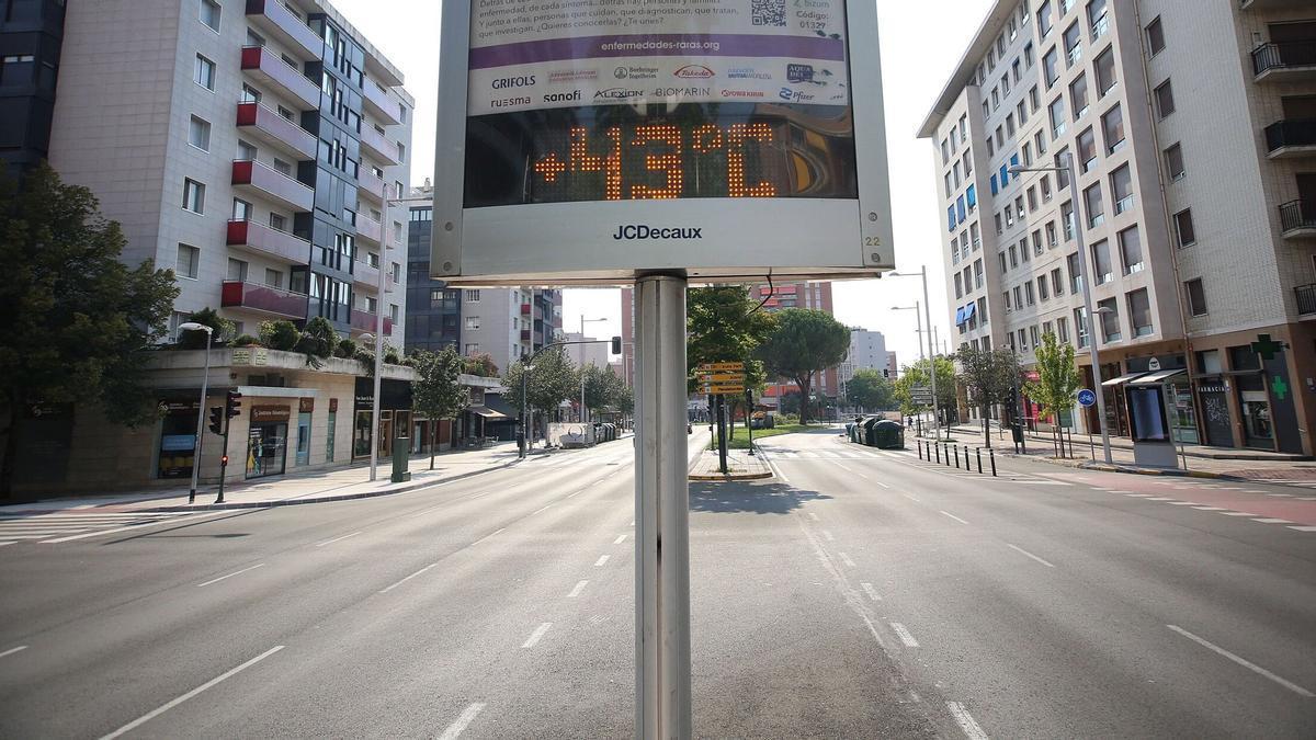 Iruñea alcanza los 43ºC