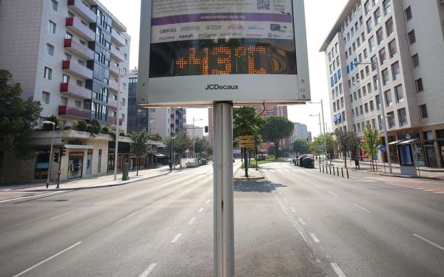 Iruñea alcanza los 43ºC