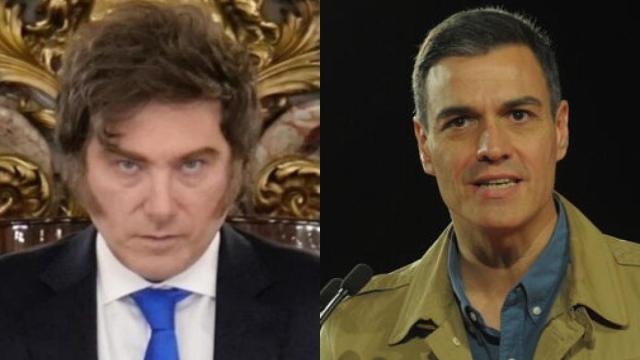 Javier Milei insulta a Pedro Sánchez en su visita a Madrid