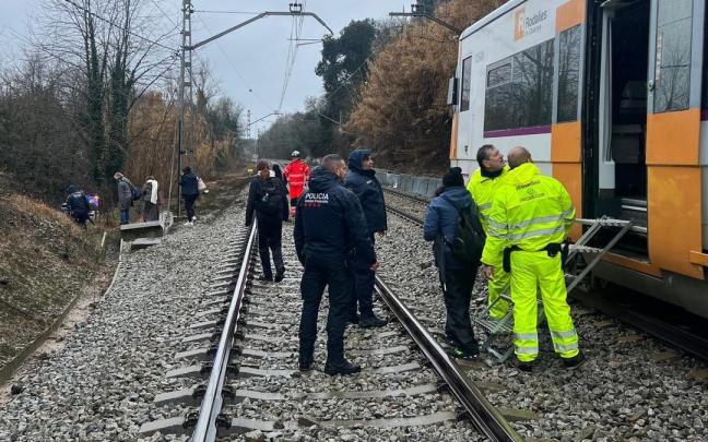 Evacuación del tren.