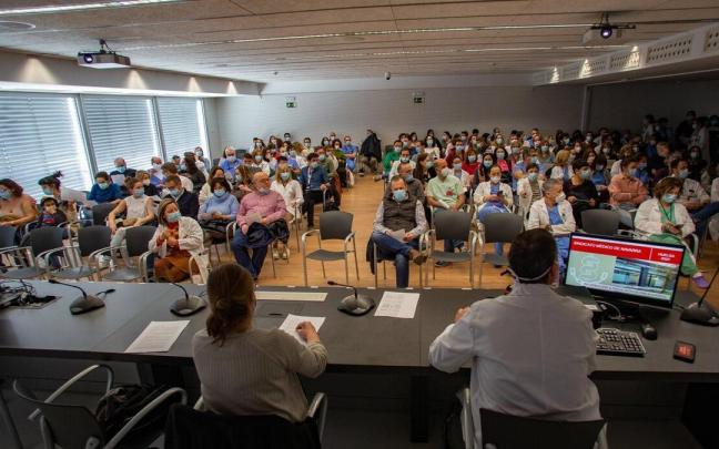 Asamblea del Sindicato Médico de Navarra del pasado 20 de febrero.