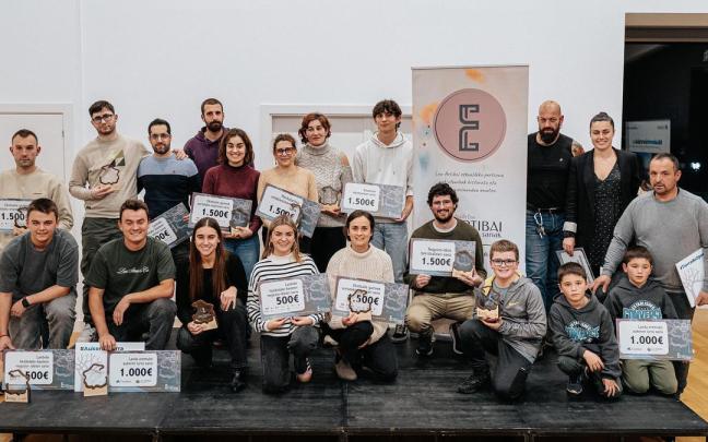 Los premiados de esta cuarta edición.