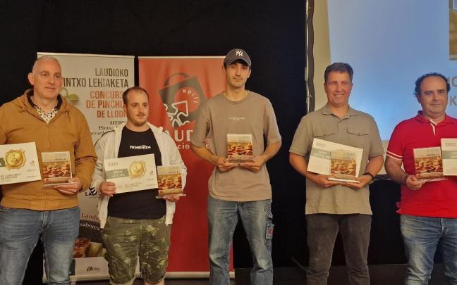 Ganadores del certamen de pintxos en bares de Laudio de 2025