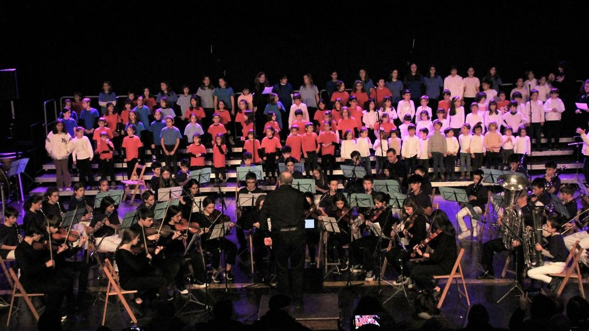 Escena de una pasada edición del concierto de Navidad.