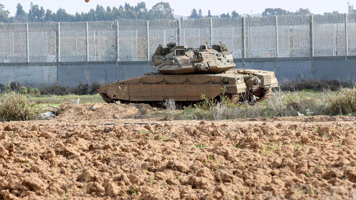 Un tanque israelí en una foto de archivo.