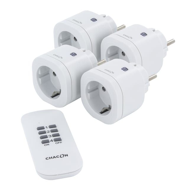 Kit enchufe CHACON 4 MINI con mando a distancia