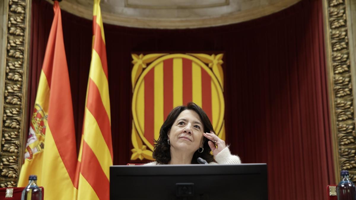 La presidenta del Parlament de Catalunya, Anna Erra.