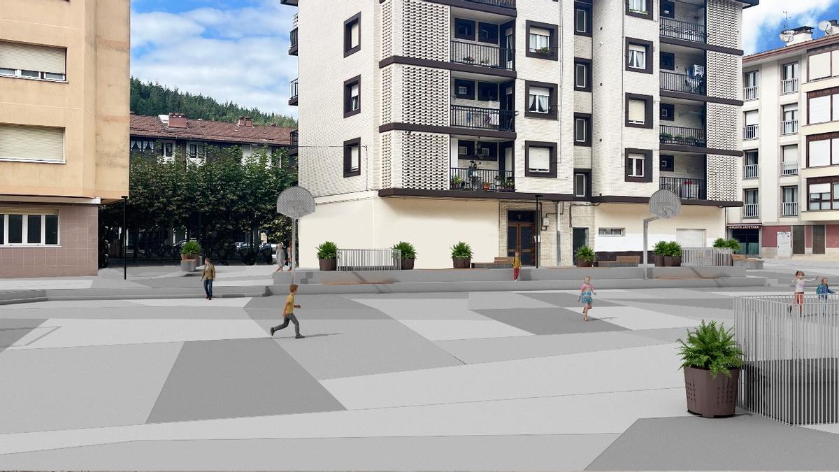 La nueva zona de gradas tendrá menos pendiente.