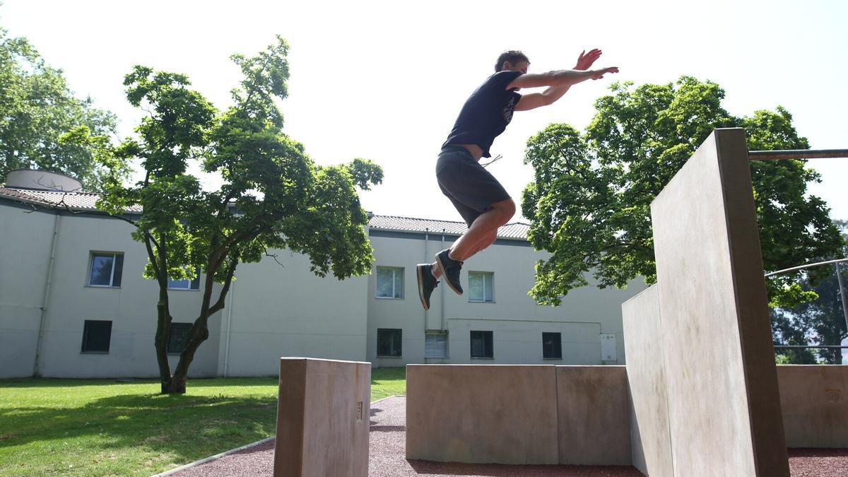 Bilbao habilita en Sarriko una zona de parkour, la mas grande Euskadi.