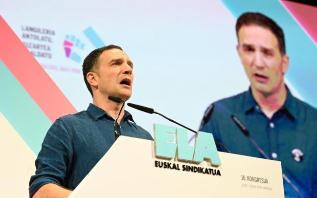 El secretario general de ELA, Mitxel Lakuntza