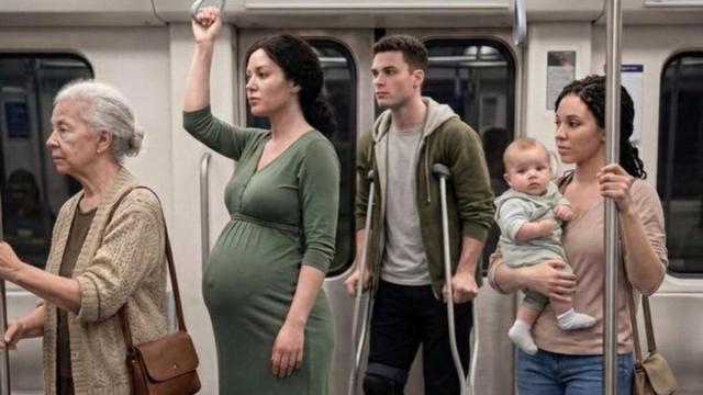 El reto psicológico que indica la prioridad de asiento en el transporte público