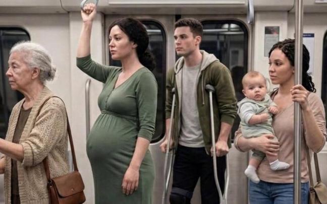 El reto psicológico que indica la prioridad de asiento en el transporte público