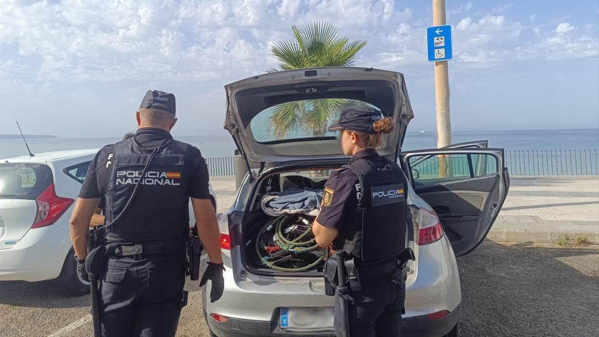 Imagen de la detención en Playa de Palma