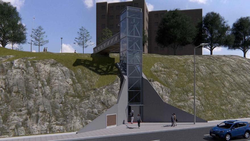 Así será el ascensor que unirá los barrios de Bolueta y Txurdinaga