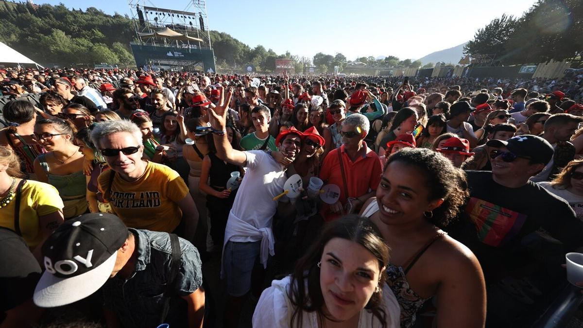 Asistentes a uno de los conciertos de la pasada edición del Bilbao BBK Live