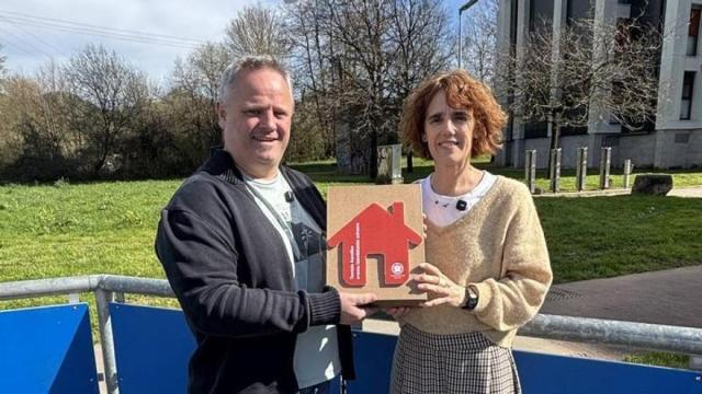 El concejal de Urbanismo y la alcaldesa.