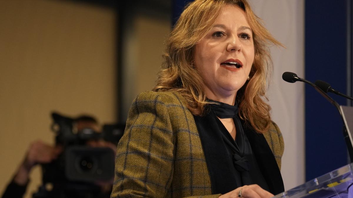 Tamara Yagüe, durante su intervención.