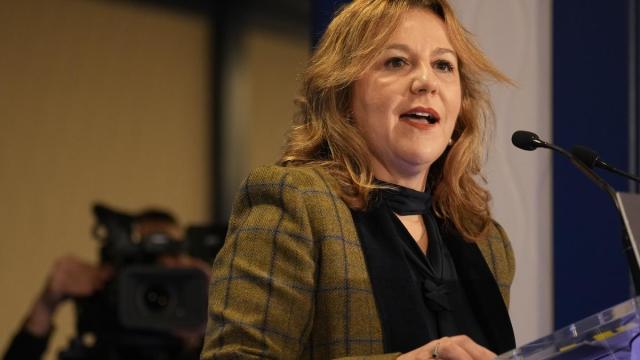 Tamara Yagüe, durante su intervención.