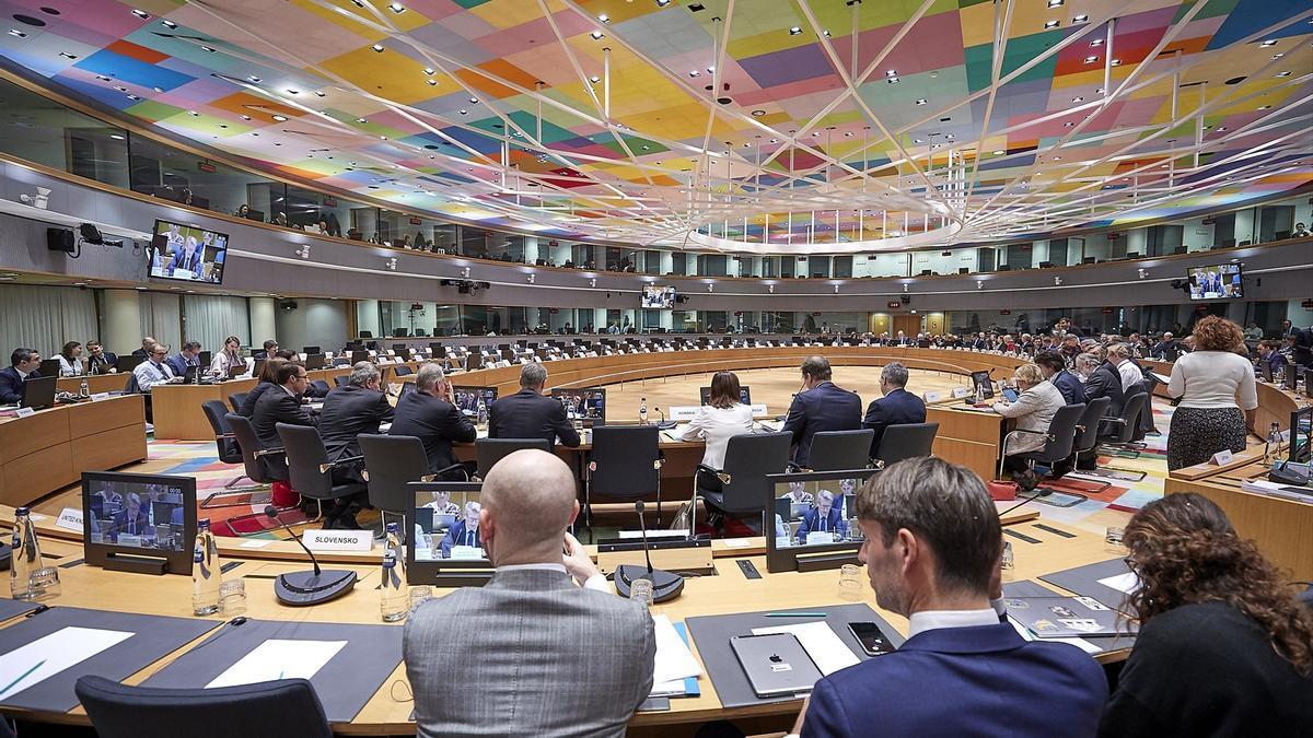 Los ministros de Economía y Finanzas de la Unión Europea, en una reunión del Ecofin.