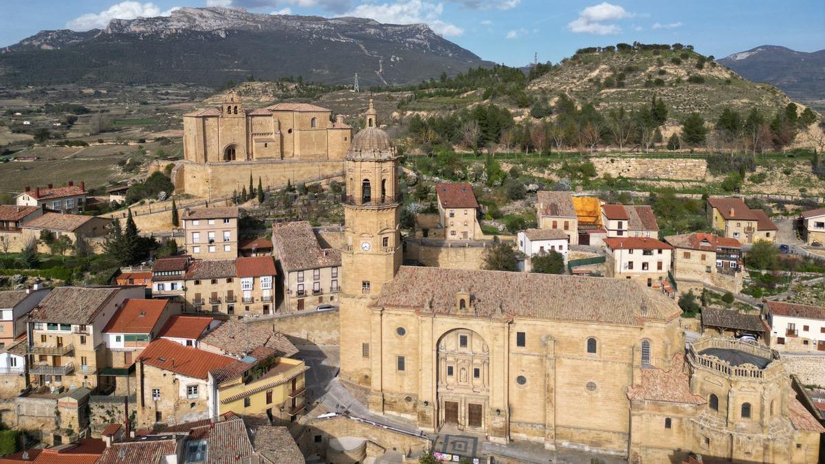 Vista superior de Labastida, en la Rioja Alavesa