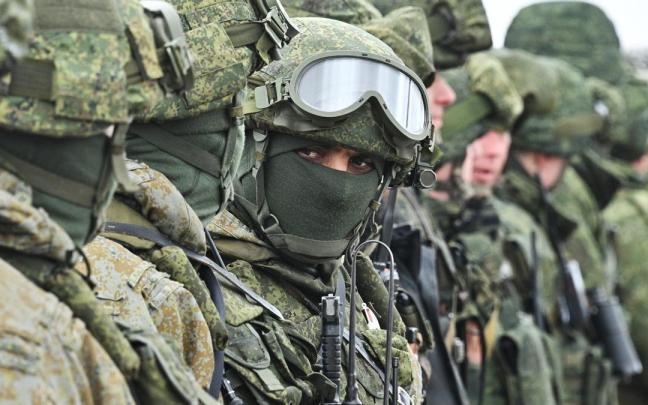 Personal militar ruso en operaciones conjuntas en Bielorrusia.