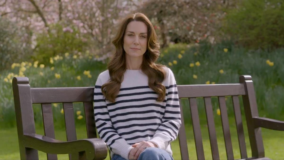 Kate Middleton en el vídeo en el que ha anunciado que padece cáncer.