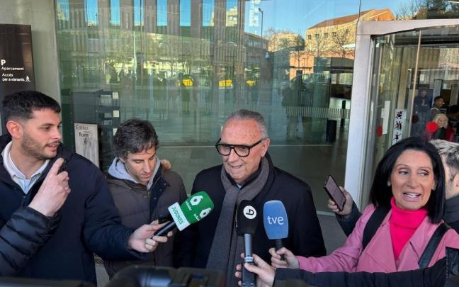 Joan Gaspart, ante la Ciutat de la Justicia de Barcelona.