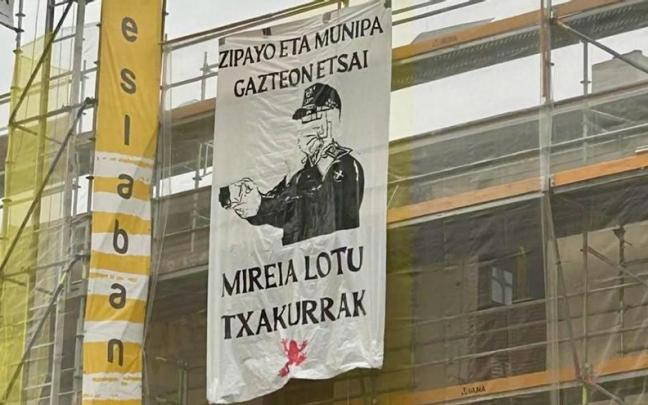 Pancarta publicada por Kaletik Gaztetxera