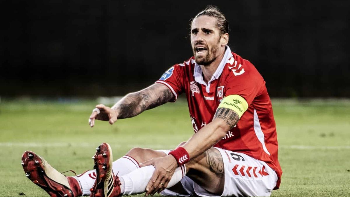 Raúl Albentosa, durante su etapa como jugador del Vejle danés. / N.G.