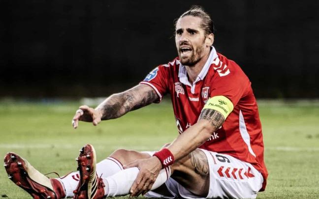 Raúl Albentosa, durante su etapa como jugador del Vejle danés. / N.G.
