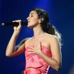 La cantante Izaro Andrés, durante un concierto. Foto: Oskar Gonzalez