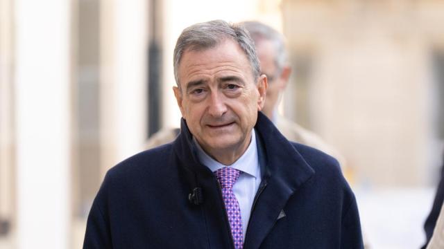 El presidente del EBB, Aitor Esteban, durante el primer pleno del curso del Parlamento Vasco.
