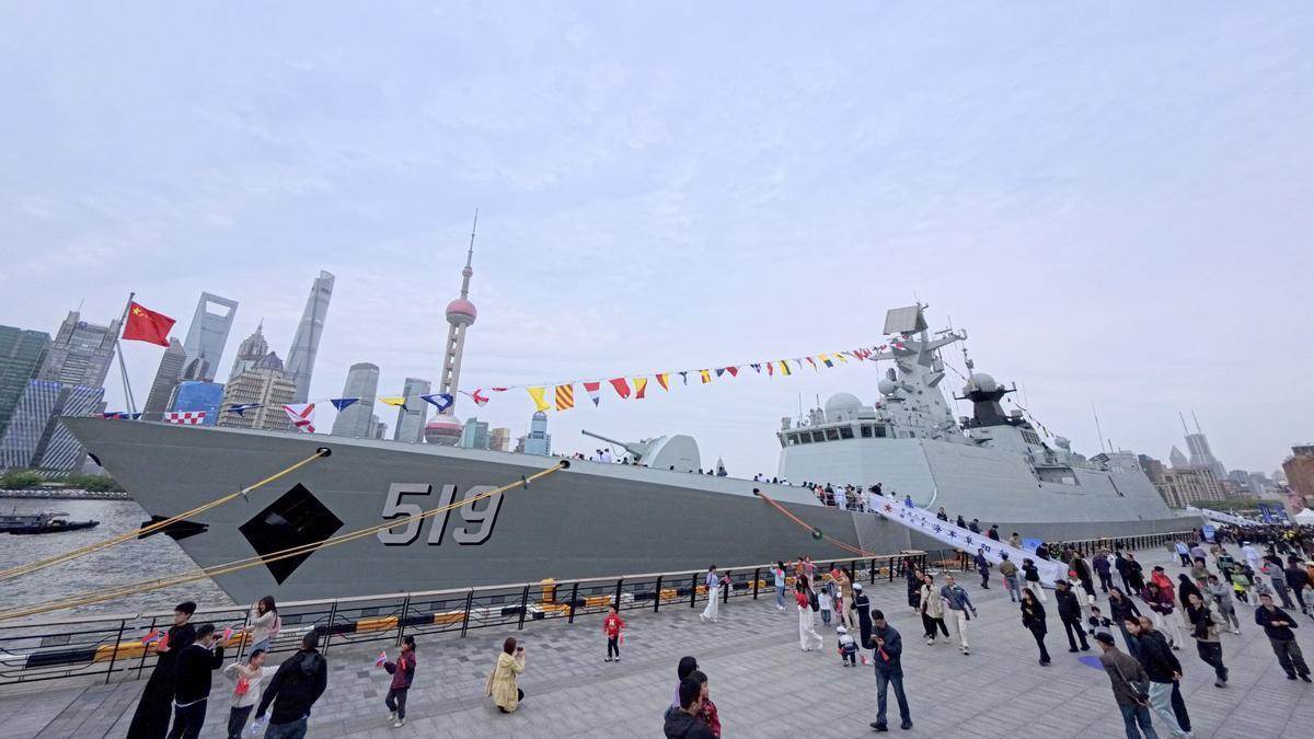 Imagen de archivo de un buque del Ejército chino.