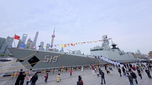 Imagen de archivo de un buque del Ejército chino.