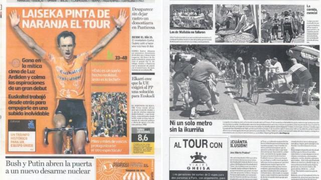 Laiseka pintó de naranja el Tour y la afición, de rojo, verde y blanco