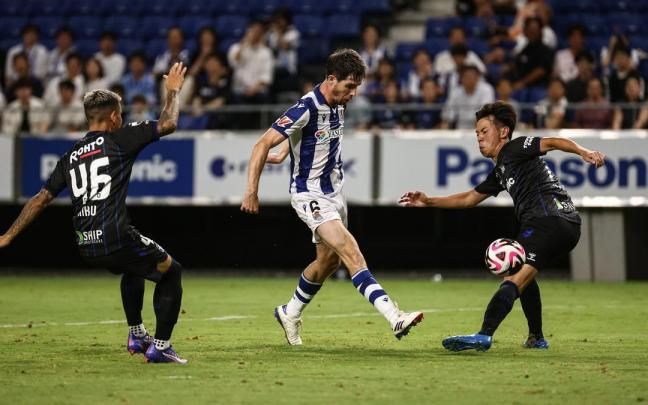 Las mejores imágenes del Gamba Osaka-Real Sociedad. / JIJI PRESS / EFE