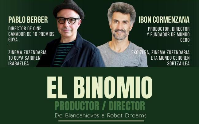 La charla estará protagonizada por Carlos Berger e Ibon Cormenzana