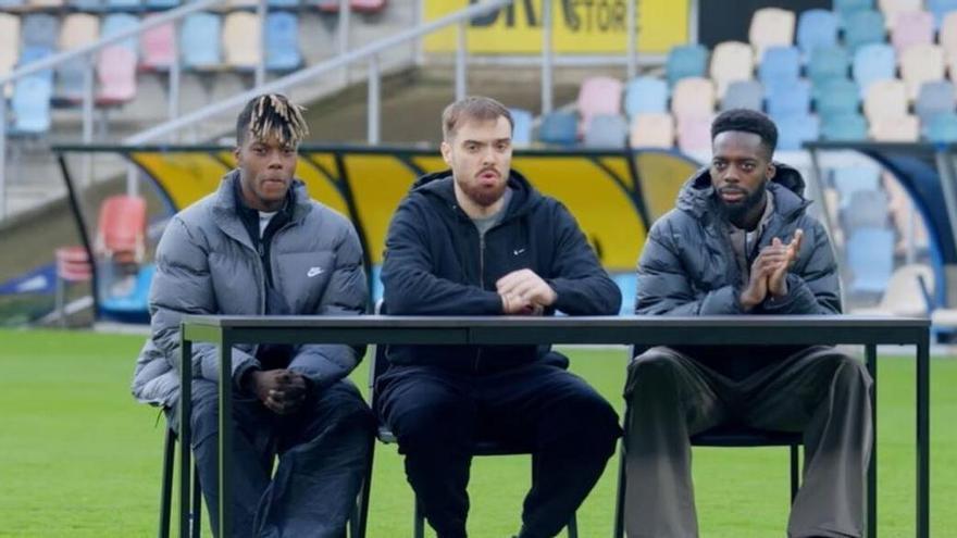 Ibai Llanos con los hermanos Williams