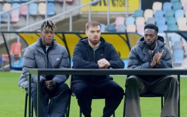 Ibai Llanos con los hermanos Williams