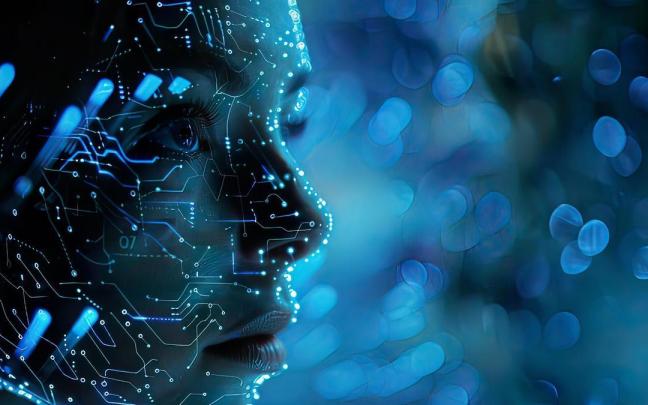 Creación de un rostro humano con inteligencia artificial.