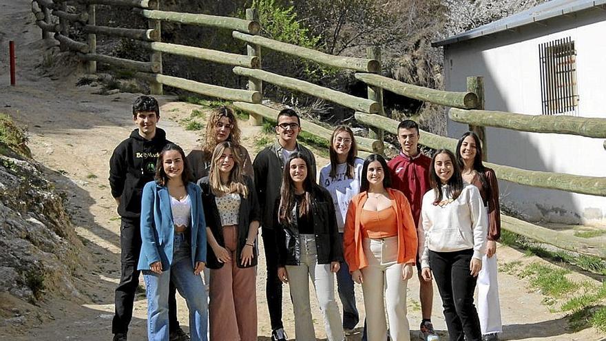 El grupo de jóvenes que ha potenciado ‘Moviendo Falces’.